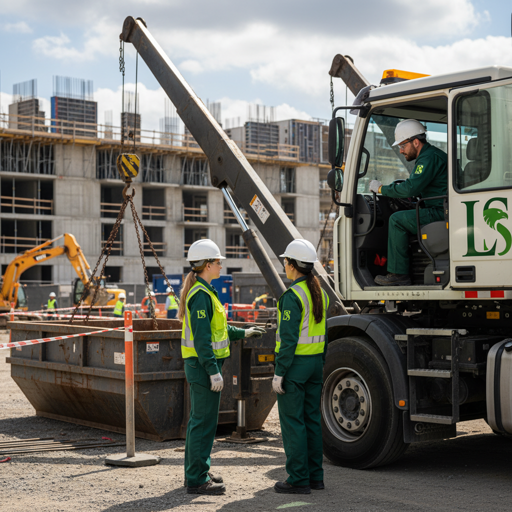 Living Stream crew at a construction site